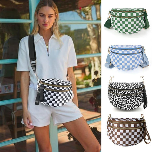2025 New Launch Fashionable All-match Oxford Cloth Large Capacity Waist Bag