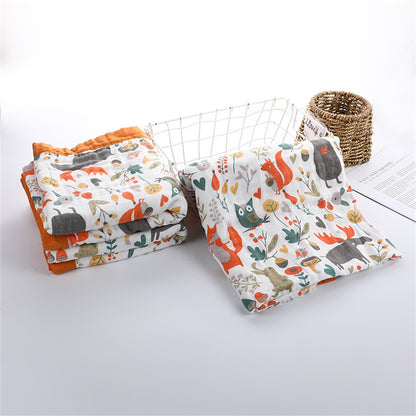 animal print Cotton Baby Blankets Newborn