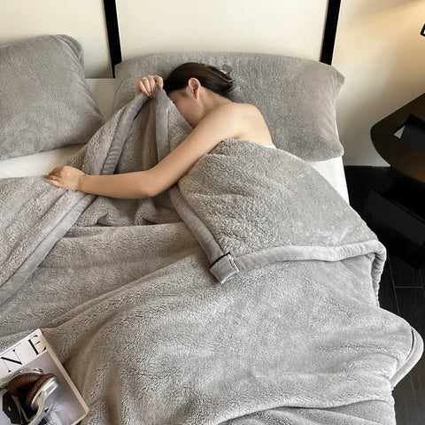 Home Style Plush Warm Winter Throw Blanket  (GET 50% OFF WITH FREE SHIPPING)