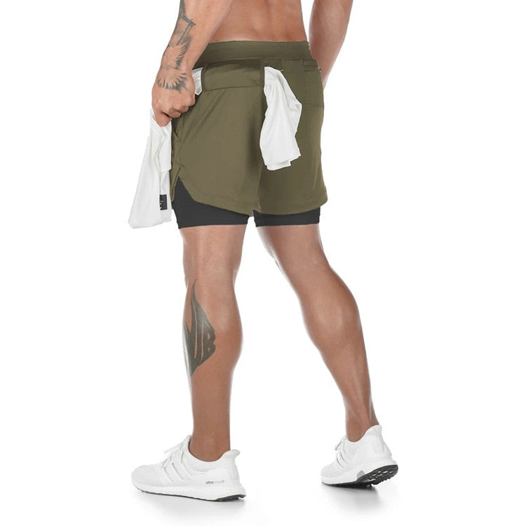 Under Armour 2-in-1 Olive shorts