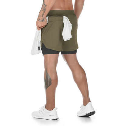 Under Armour 2-in-1 Olive shorts