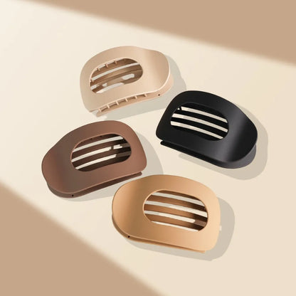 PC Hair Claw Clip for Women New Design Leopard Matte Curved Flat Styling Barrettes Acrylic Lying Down Hair Accessories