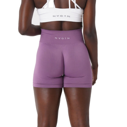 Solid Seamless Shorts Women Gym Wear