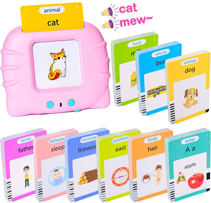 Talking Flash Cards Early Educational Toys  Baby Boys Girls Preschool Learning Reading Machine  Interactive Gift
