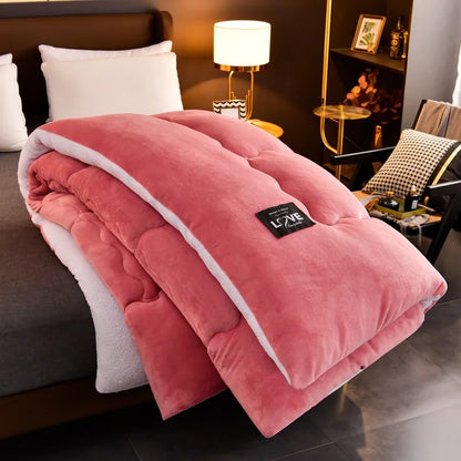 Super Warm Lamb Wool Quilt Winter Thickened Cotton Quilt