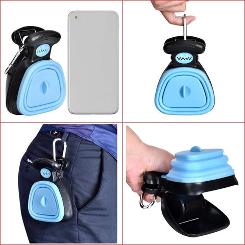 Pet Dog Poop Bag Dispenser Travel Foldable Pooper Scooper Poop Scoop Clean Animal Waste Picker Cleaning Tools Pet Products