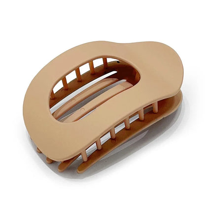 PC Hair Claw Clip for Women New Design Leopard Matte Curved Flat Styling Barrettes Acrylic Lying Down Hair Accessories