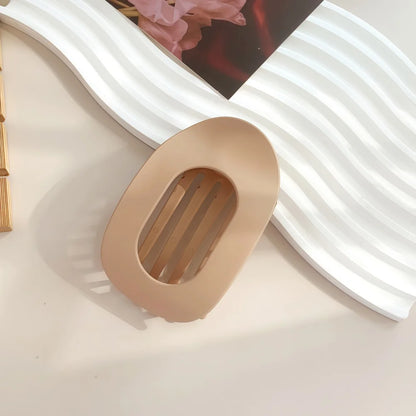 PC Hair Claw Clip for Women New Design Leopard Matte Curved Flat Styling Barrettes Acrylic Lying Down Hair Accessories