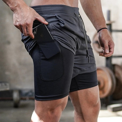 Black pocket Men Gym Running Shorts