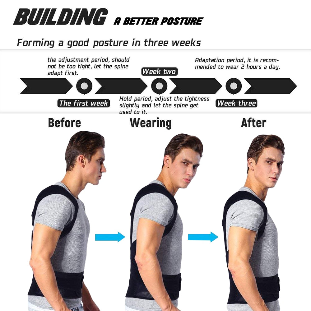 Posture Corrector Adjustable Back Trainer Unisex