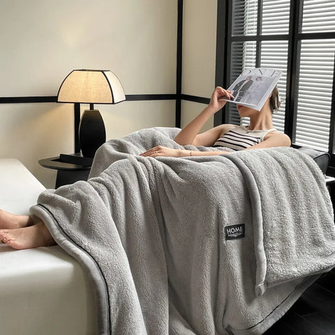 Home Style Plush Warm Winter Throw Blanket  (GET 50% OFF WITH FREE SHIPPING)