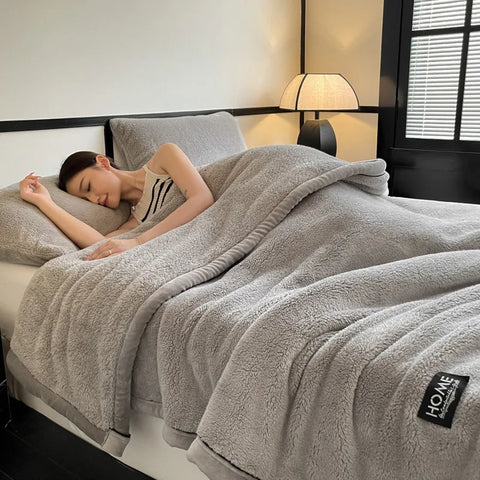 Home Style Plush Warm Winter Throw Blanket  (GET 50% OFF WITH FREE SHIPPING)