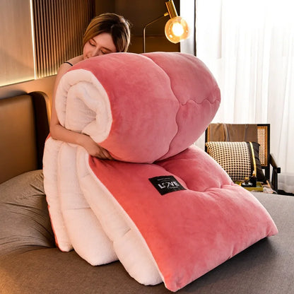 Super Warm Lamb Wool Quilt Winter Thickened Cotton Quilt