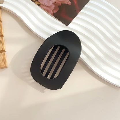 PC Hair Claw Clip for Women New Design Leopard Matte Curved Flat Styling Barrettes Acrylic Lying Down Hair Accessories