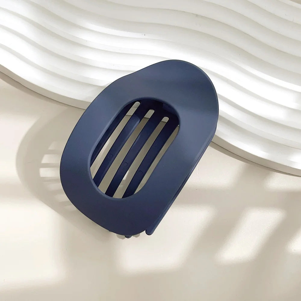 PC Hair Claw Clip for Women New Design Leopard Matte Curved Flat Styling Barrettes Acrylic Lying Down Hair Accessories