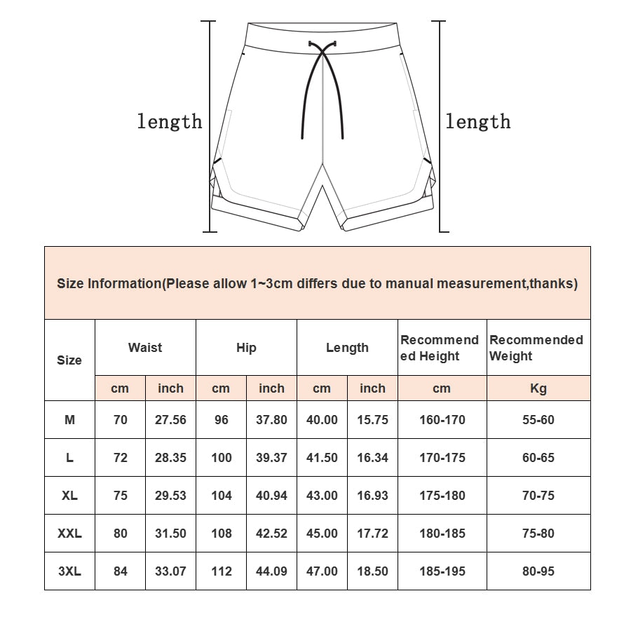 Under Armour Shorts Size chart