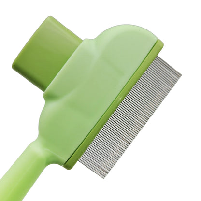 Dual-Purpose Comb for Cats/Dogs - Floating Teeth Hair Remover Brush with Needle Design for Pet Grooming Tool