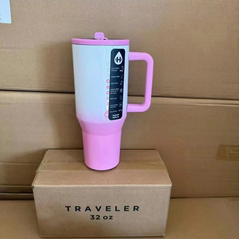 HydroJug Tumbler 32OZ/40OZ Traveler Straw Lid Stainless Steel Vacuum Insulated Car Mug Double Wall Thermal Iced Travel