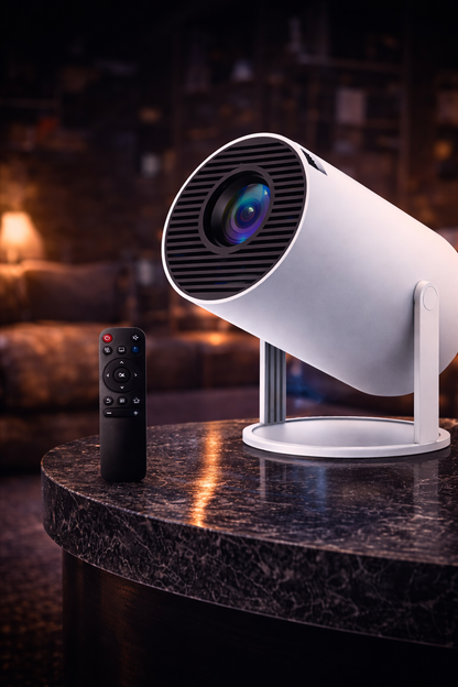 Smart Mini HD Projector – Portable Home Theater with Remote Control